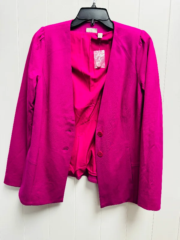 Blazer By Logo In Pink, Size: Xs Women's Premium Blazer
