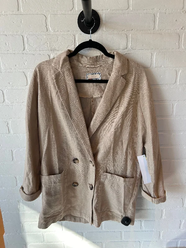 Blazer By Pilcro In Tan, Size: S Women's Elegant Jacket