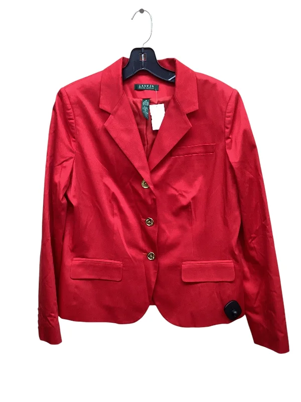 Blazer By Ralph Lauren In Red, Size: L Women's Unique Blazer