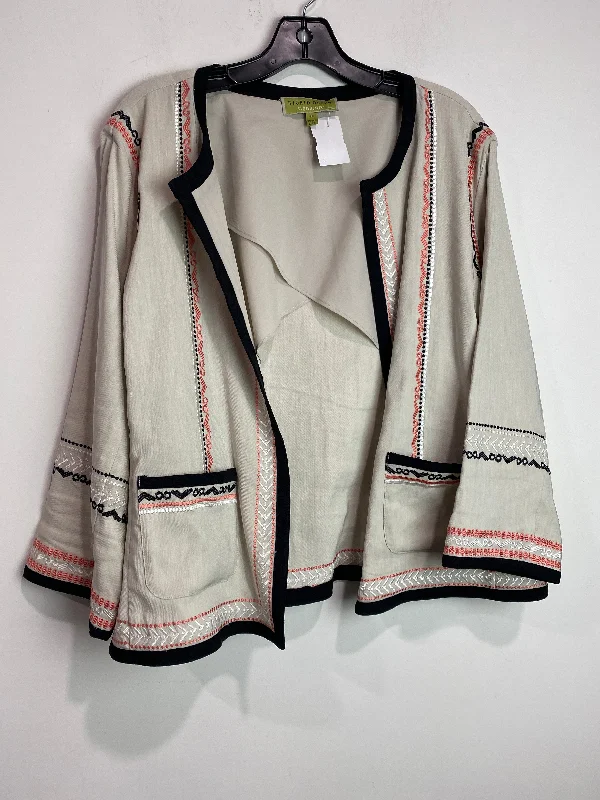 Blazer By Sigrid Olsen In Cream, Size: Xl Women's Premium Blazer