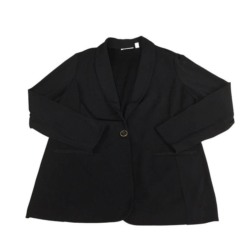 Blazer By Susan Graver In Black, Size: L Women's Trendy Suit