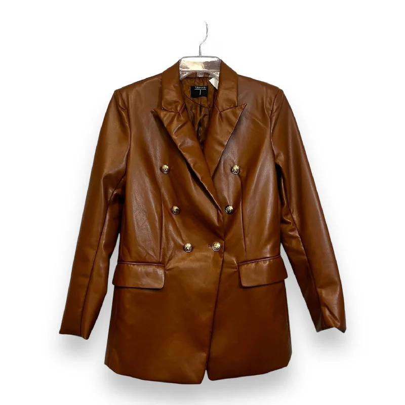 Blazer By Tahari By Arthur Levine In Brown, Size: M Women's Unique Blazer