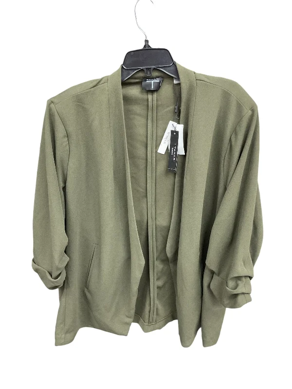 Blazer By Tahari By Arthur Levine In Green, Size: 3x Women's Unique Blazer