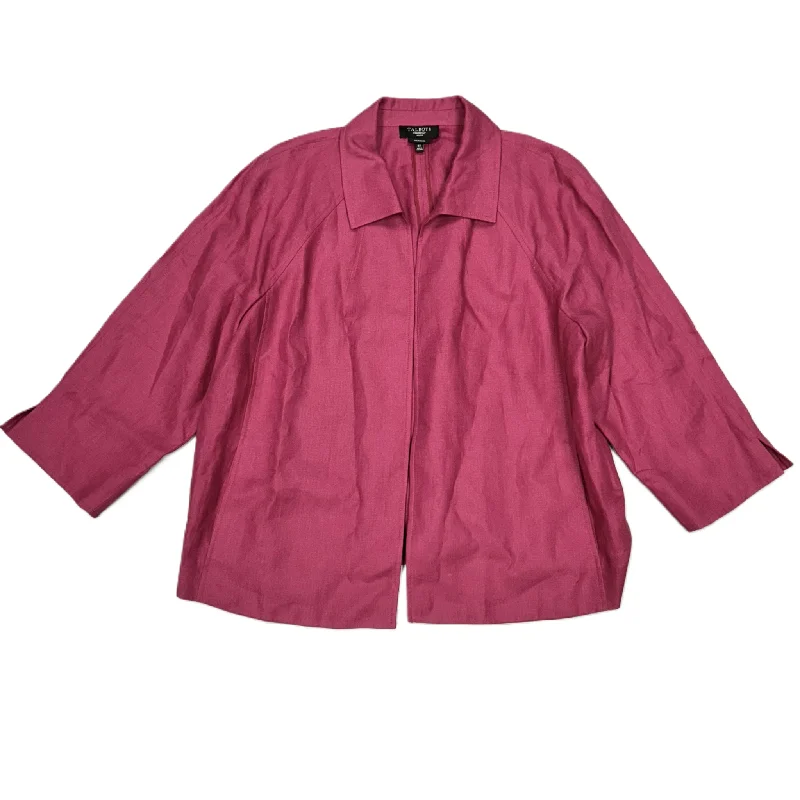 Blazer By Talbots In Pink, Size: 3x Women's Travel Jacket