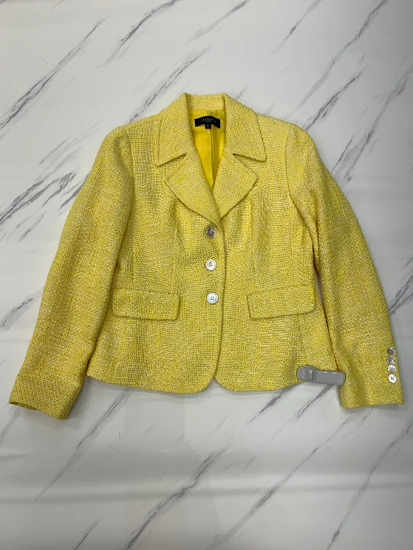 Blazer By Talbots In Yellow, Size: 6petite Women's Unique Blazer