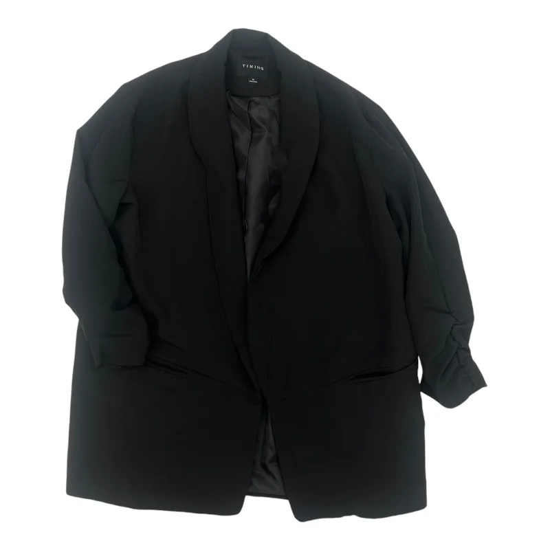 Blazer By Timing In Black, Size:M Women's High-End Blazer