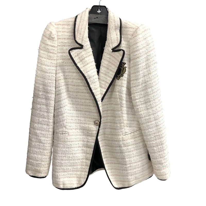 Blazer By Venus In White, Size: 10 Women's Luxurious Jacket