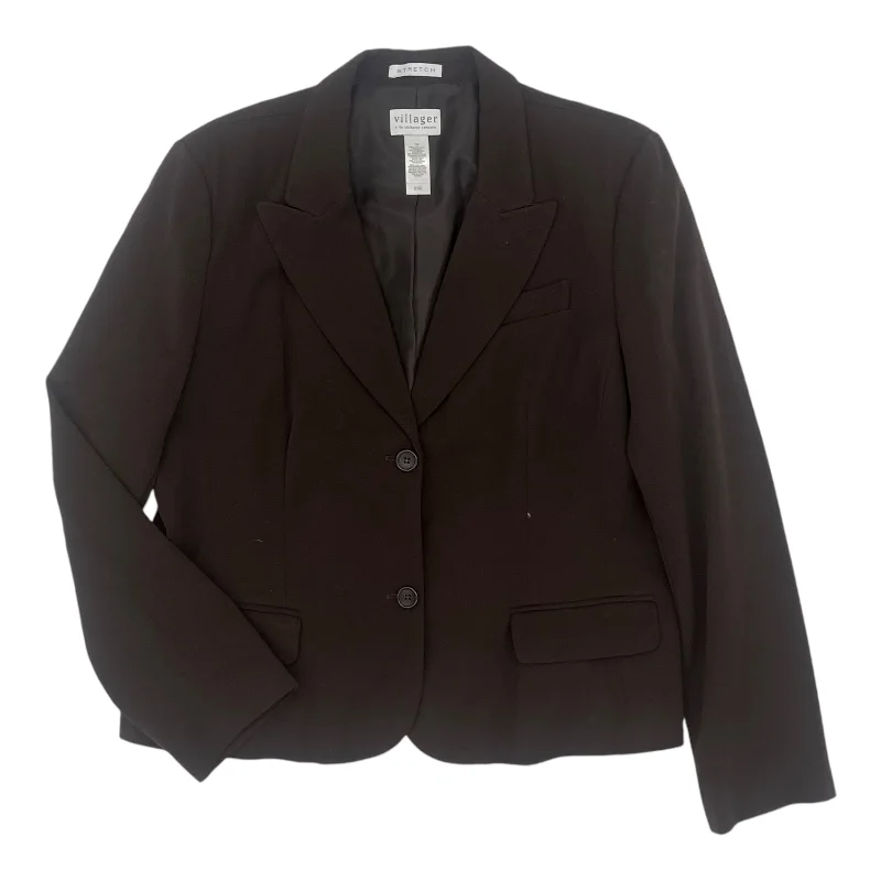 Blazer By Villager By Liz Claiborne In Brown, Size:1X Women's Vintage Jacket