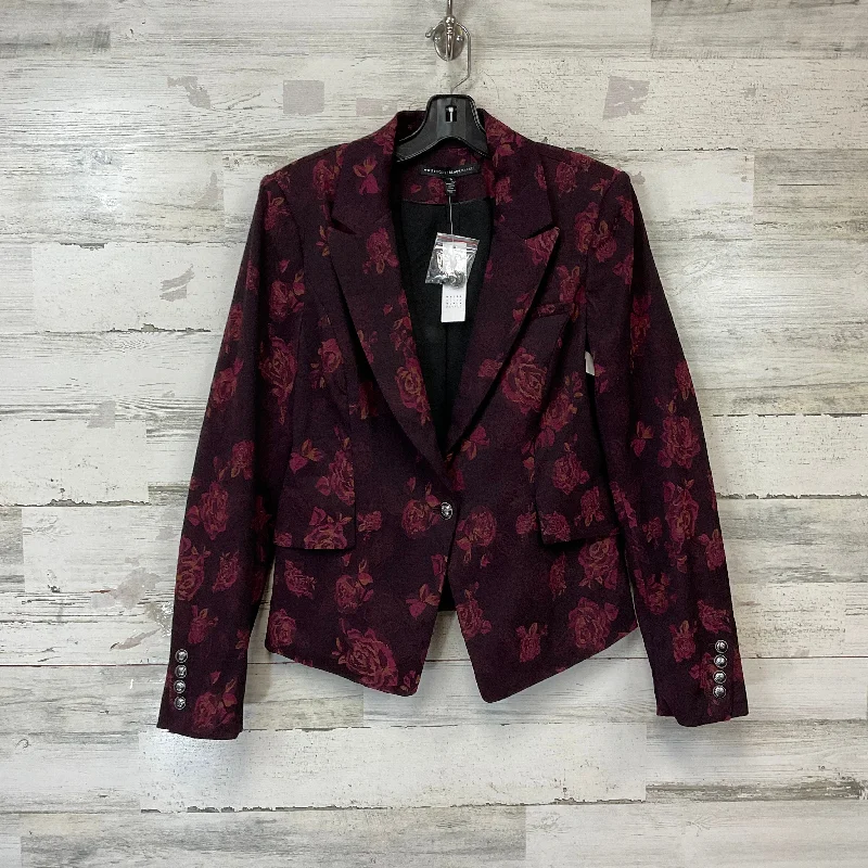 Blazer By White House Black Market In Maroon, Size: M Women's Vintage Jacket