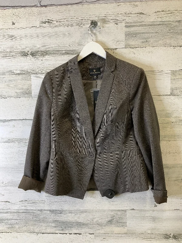 Blazer By Worthington In Brown, Size: 10 Women's Advanced Suit