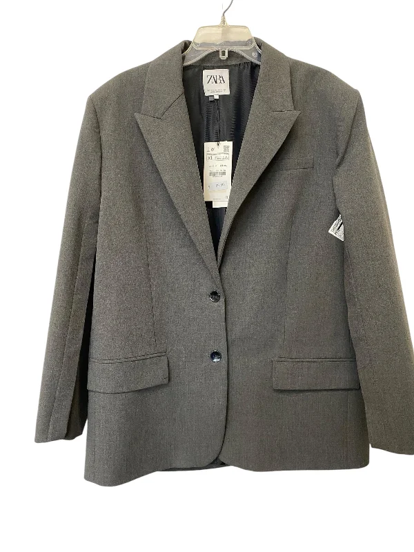 Blazer By Zara In Grey, Size: Xl Winter Women's Blazer