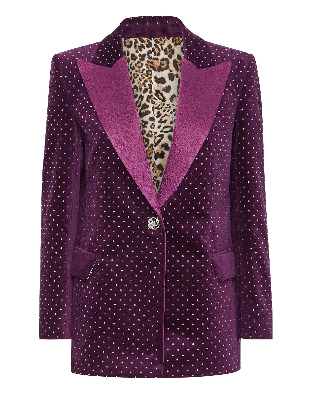 Blazer Man Fit with Crystals Women's Trendy Suit