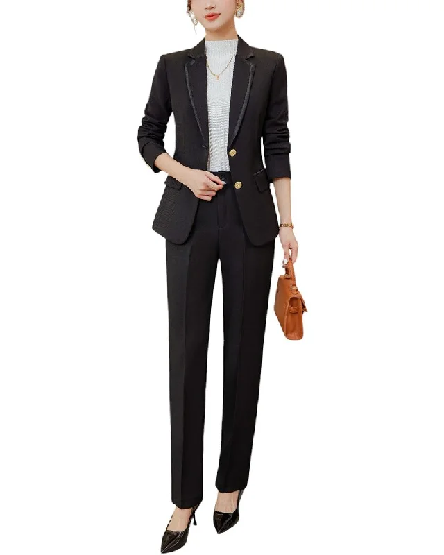 Bossy Chic 2pc Blazer & Pant Set Winter Women's Blazer