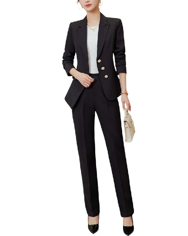 Bossy Chic 2pc Blazer & Pant Set Women's Adventure Blazer