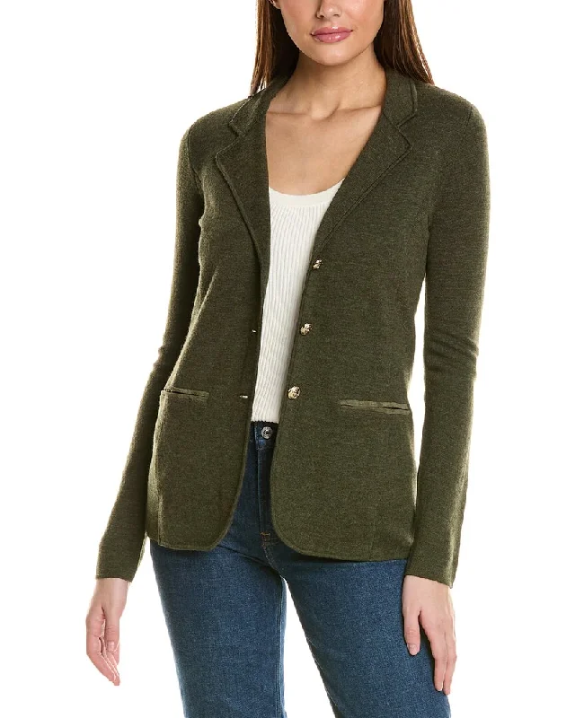 Bruno Magli Wool Sweater Blazer Women's Trendy Blazer