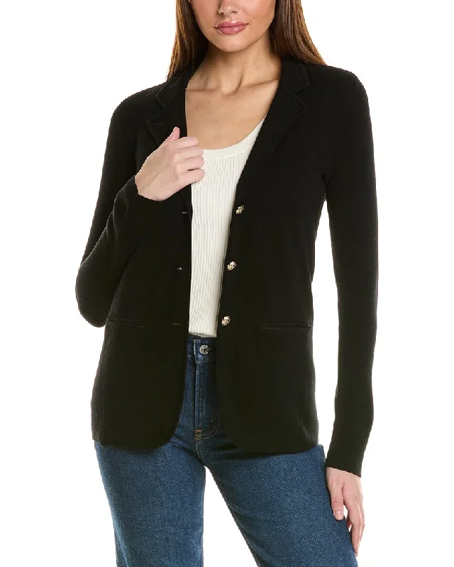 Bruno Magli Wool Sweater Blazer Women's Pencil Blazer