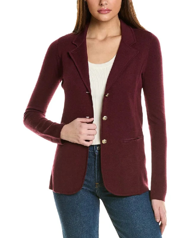 Bruno Magli Wool Sweater Blazer Women's Professional Jacket