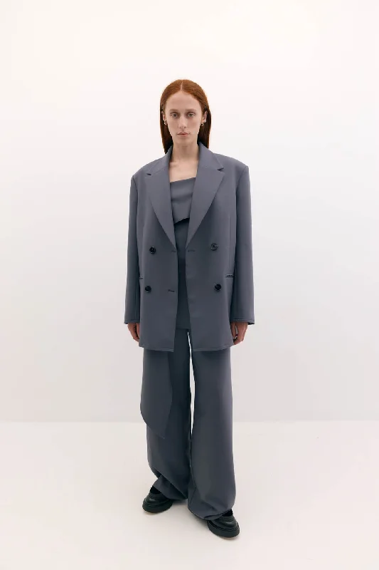 Harris Tapper Egon Blazer - Slate Slimming Women's Blazer