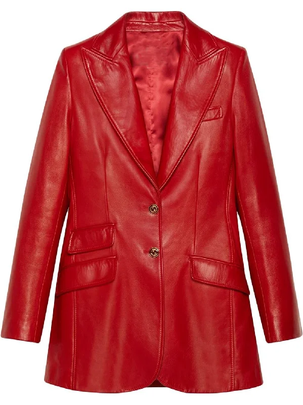 Red Leather Women Blazer Suits Slim Fit Mother of the Bride Tuxedos Prom Party Guest Wedding Wear 2 Pieces Women's Unique Blazer Red Leather Women Blazer Suits Slim Fit Mother of the Bride Tuxedos Prom Party Guest Wedding Wear 2 Pieces Women's Unique Blazer