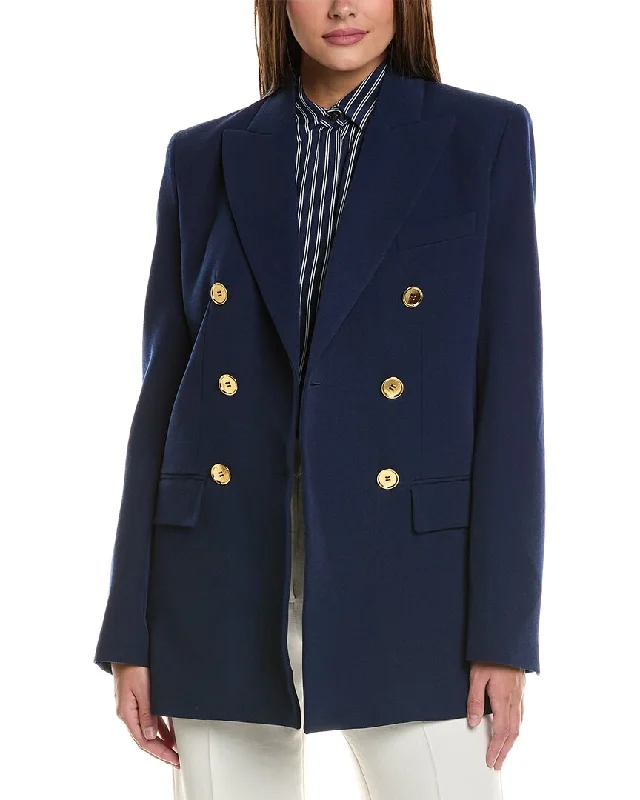 Michael Kors Collection Wool Blazer Women's Simple Jacket