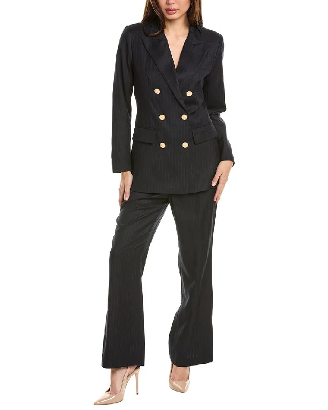 Pascale La Mode 2pc Blazer & Pant Set Women's Lightweight Blazer