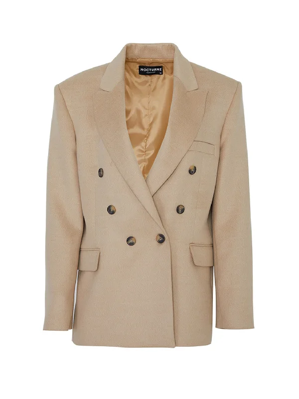 Shoulder Pad Cashmere Blazer New Women's Blazer