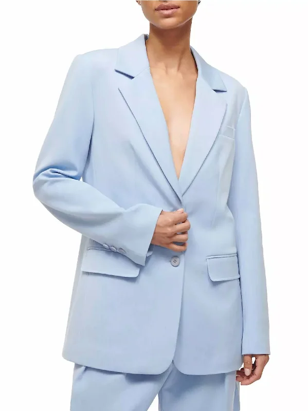 Single Breasted City Blazer In Periwinkle Women's Banquet Suit