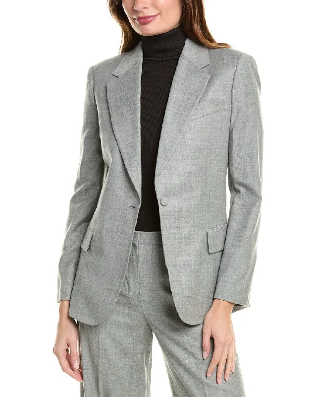 Theory Fitted Wool Blazer Women's Daily Blazer