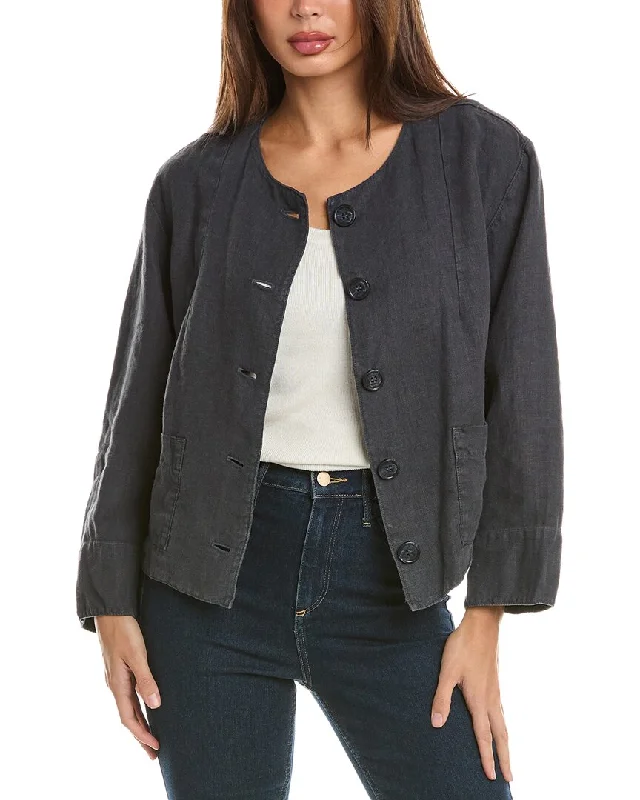 Velvet by Graham & Spencer Linen Blazer Slimming Women's Blazer