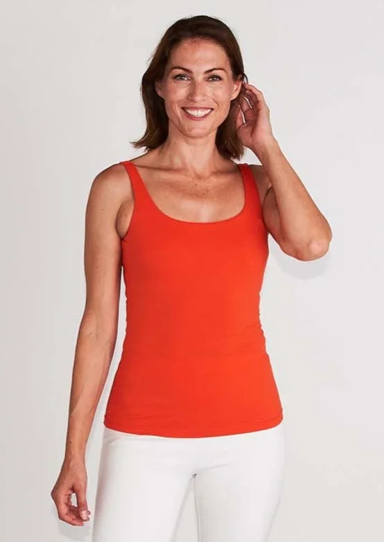 Sherman Tank - Orange strapless tank top