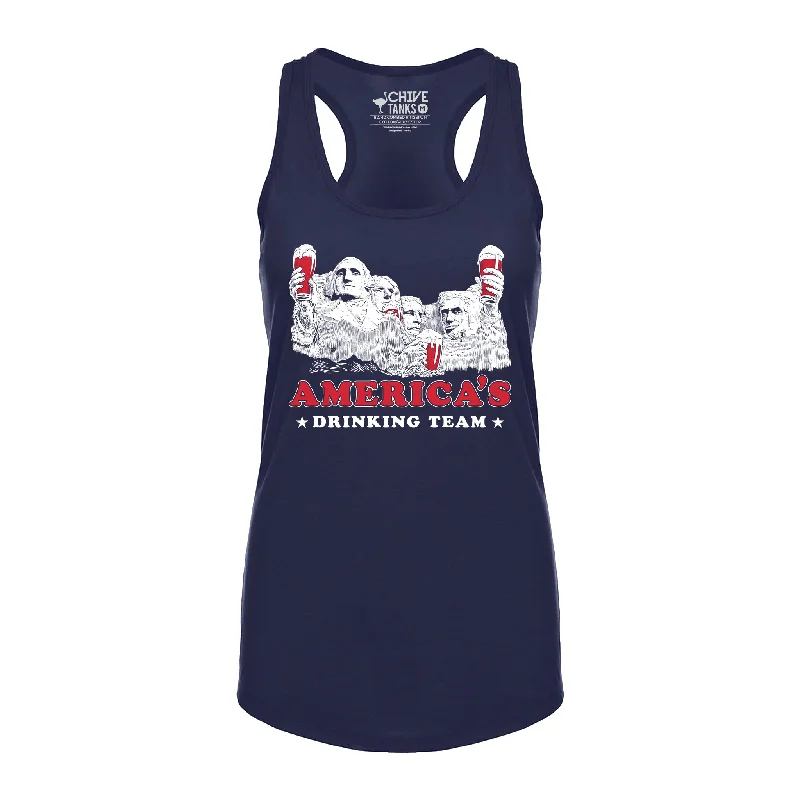 America's Drinking Team Women's Tank ribbed tank top