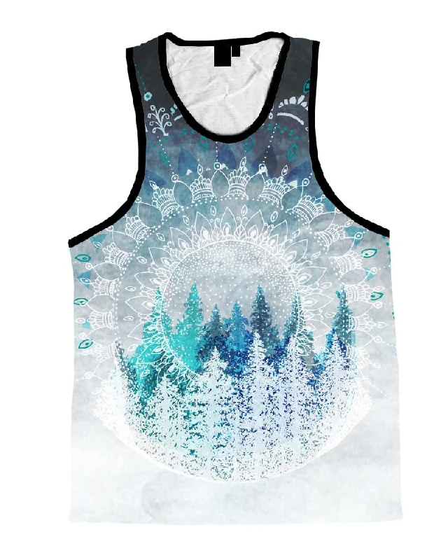 Among the Pines Mandala Unisex Tank Top crossback tank top