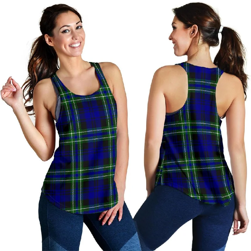 Arbuthnot Modern Tartan Women Racerback Tank Top sexy tank top