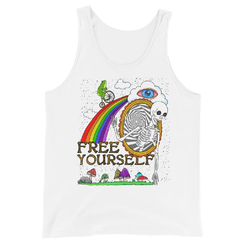 Free Yourself Graphic Tank Top athletic tank top