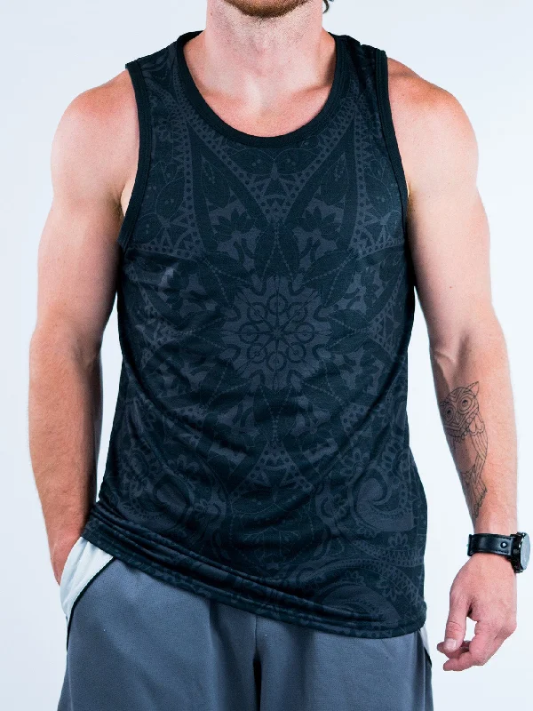 Ghost Mandala Unisex Tank Top cotton tank top