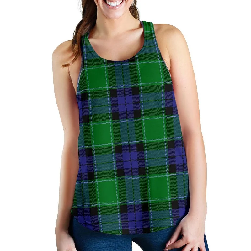 Graham of Menteith Modern Tartan Women Racerback Tank Top breathable tank top