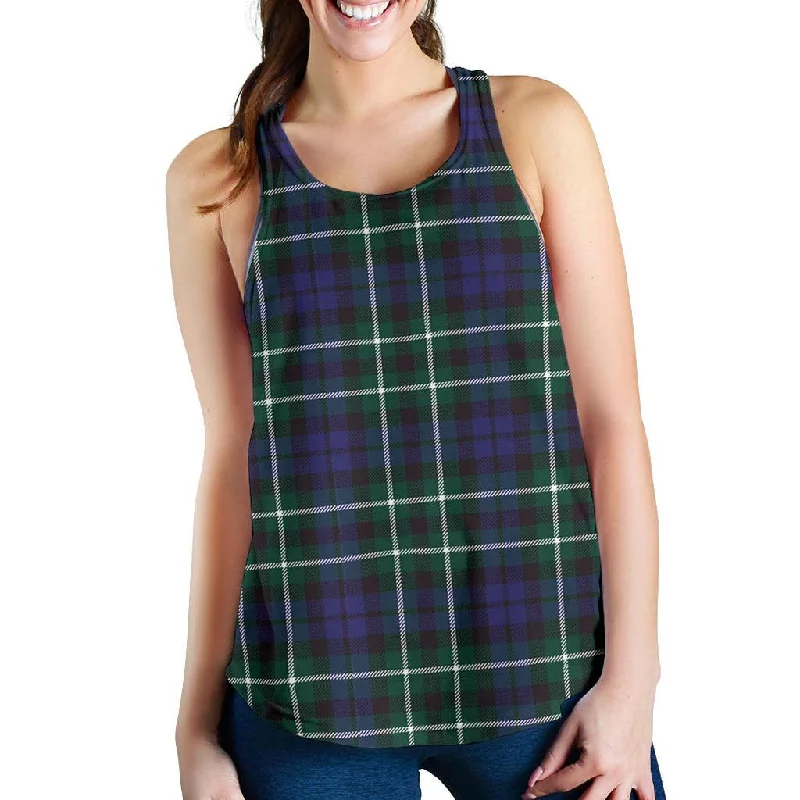 Graham of Montrose Modern Tartan Women Racerback Tank Top slim fit tank