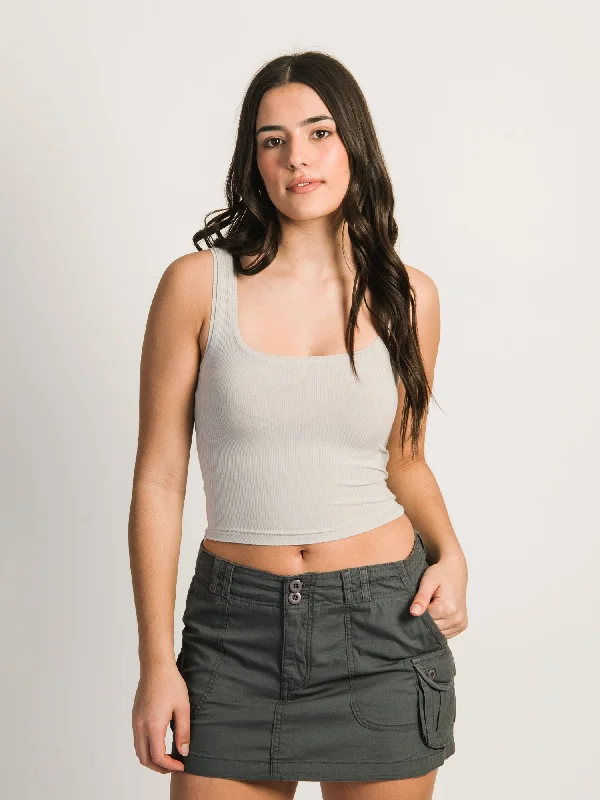 HARLOW LUCIE TANK TOP - ROCK long tank top