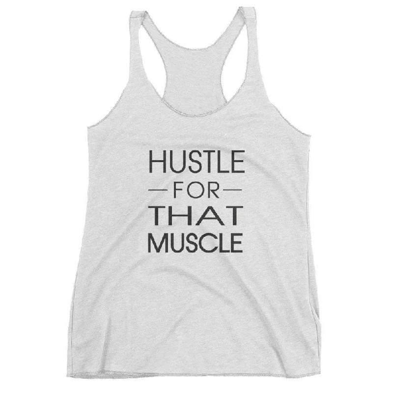 Hustle Women's Racerback Tank gold tank top
