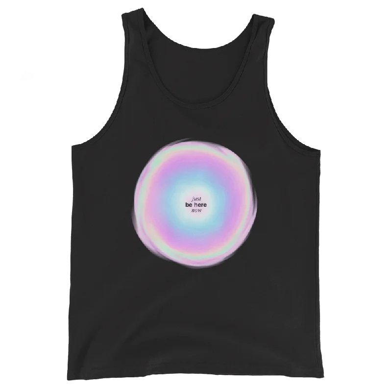 Just Be Here Now Graphic Tank Top cold shoulder tank