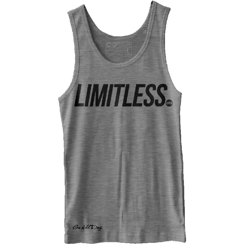 "LIMITLESS" Unisex Tank (Heather Grey) essential tank top