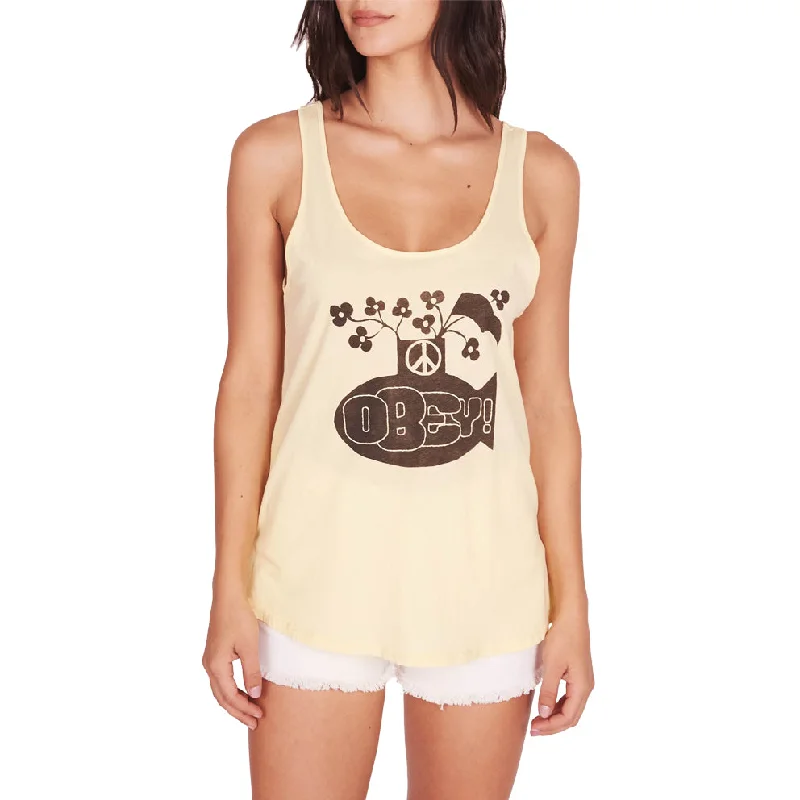 OBEY PEACE SUB TANK // YELLOW cherry red tank