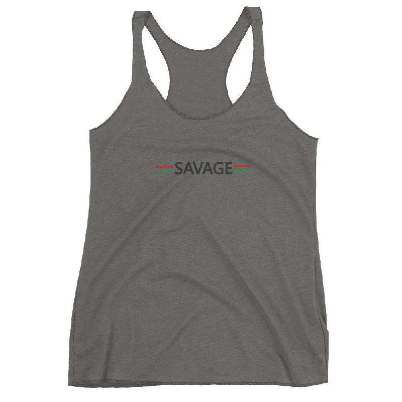 SAVAGE Women's Racerback Tank neon tank top