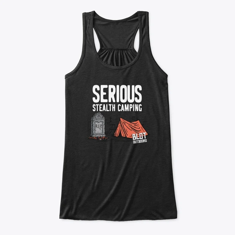 Serious stealth camping/2 Women's Tank Top stretchy tank top