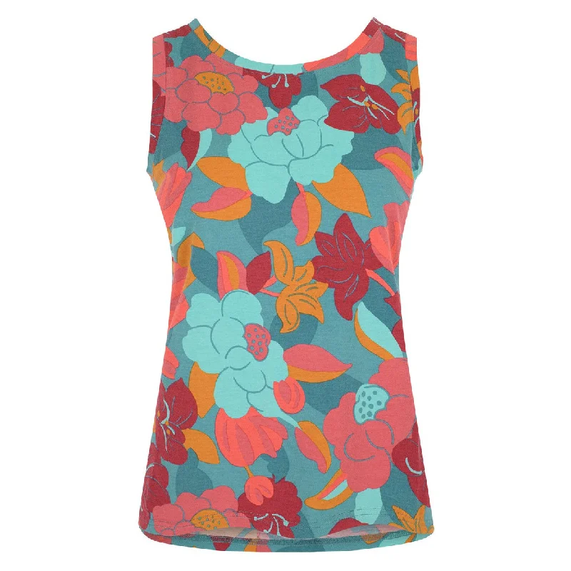 Sherpa - Women's Neha High Neck Tank metallic tank top