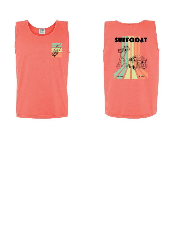SURFGOAT Custom "Retro Van"  Tank cherry red tank