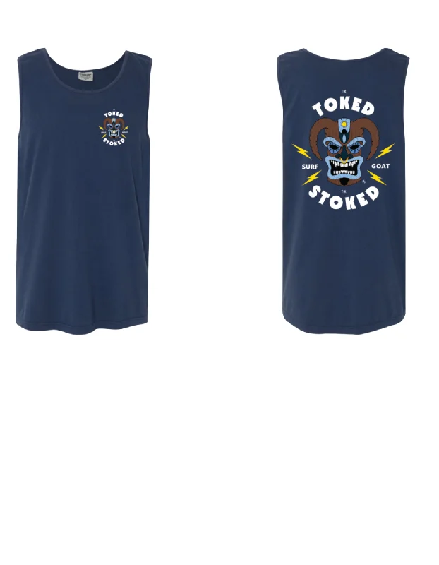 SURFGOAT Custom "Tiki"  Tank cropped tank top