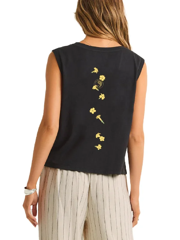 T&C Surf Falling Puakeni Lamer Tank cold shoulder tank