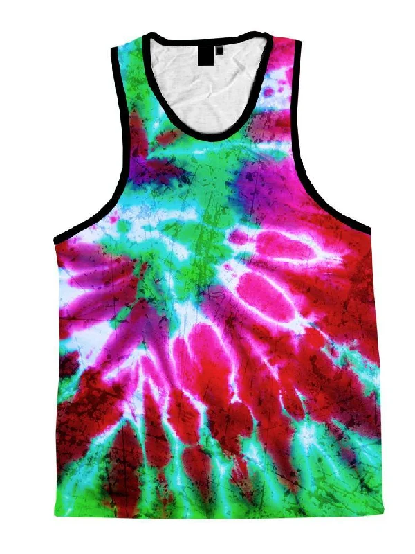 Troll Tie Dye Unisex Tank Top solid color tank