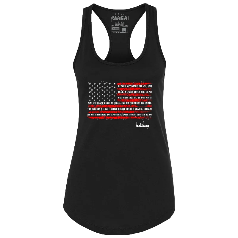 Trump Nation Proclamation Raceback Tank Top beige tank top